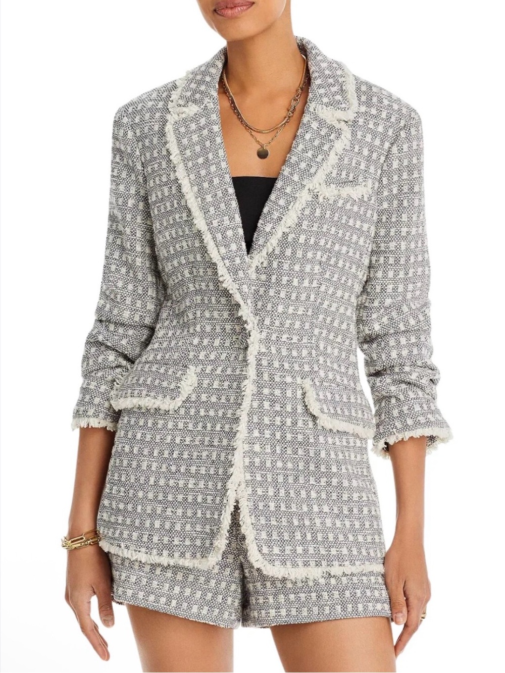 Cinq a Sept Khloe Box Tweed Blazer NWT